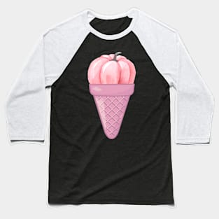 PINK PUMPKIN ICE CREAM - PRETTY PINK VEGETABLES  WITH ICE CREAM COLLECTION Baseball T-Shirt